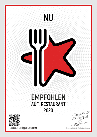 Auszeichnung 2020 von Restaurant Guru